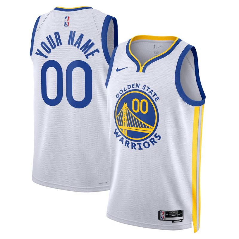 Youth ☆ Golden State Warriors Association Edition Swingman Jersey - Nike Custom Basketball Jersey for Kids - White