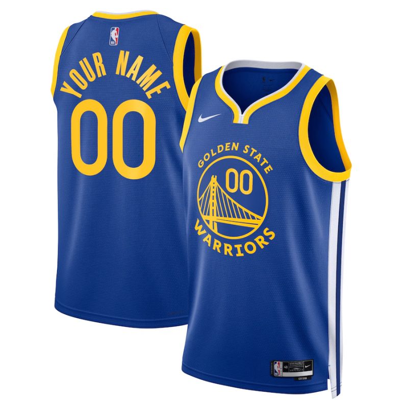 Youth ☆ Golden State Warriors Icon Edition Swingman Jersey - Nike Custom Basketball Jersey for Kids - Royal