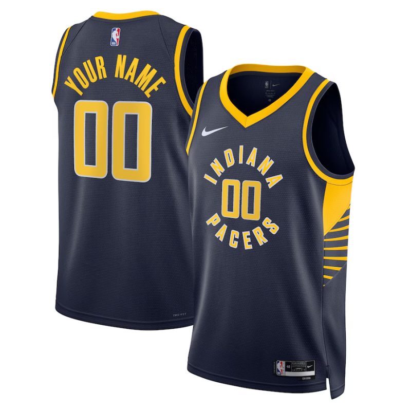 Youth ☆ Indiana Pacers 22-23 NBA Icon Edition Swingman Jersey - Nike Custom Basketball Jersey for Kids - Navy
