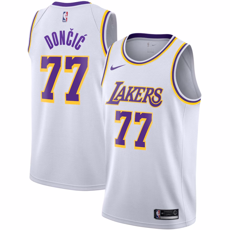 Youth ☆ Luka Dončić - Los Angeles Lakers Association Edition Swingman Jersey - Nike - White