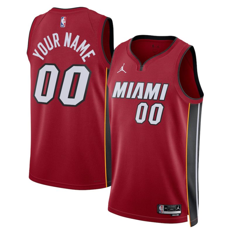 Youth ☆ Miami Heat 22-23 NBA Statement Edition Swingman Jersey - Jordan Brand Custom Basketball Jersey for Kids - Red