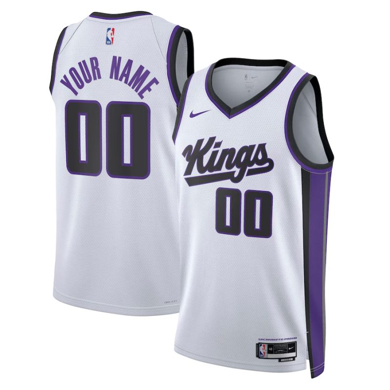 Youth ☆ Sacramento Kings Association Edition Swingman Jersey - Nike Custom Basketball Jersey for Kids - White