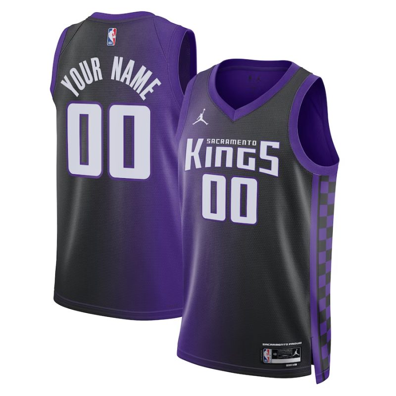Youth ☆ Sacramento Kings Statement Edition Swingman Jersey - Jordan Brand Custom Basketball Jersey for Kids - Purple