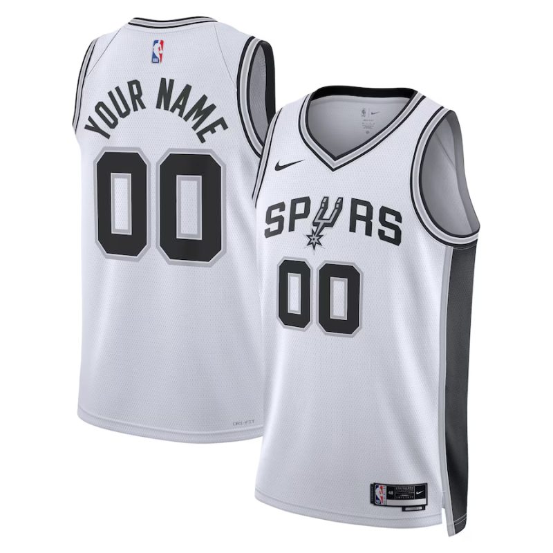 Youth ☆ San Antonio Spurs Association Edition Swingman Jersey - Nike Custom Basketball Jersey for Kids - White