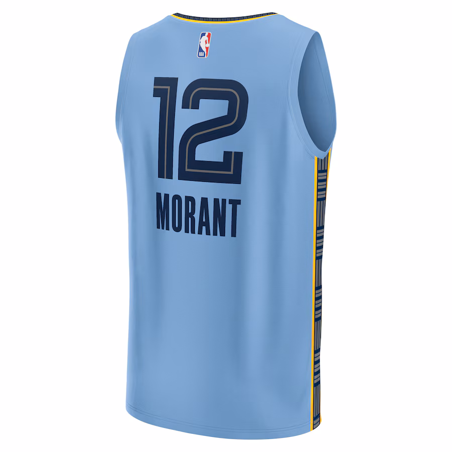 Youth ☆ Ja Morant Memphis GrizzliesStatement Edition Swingman Jersey for Youth Kids - Nike - Blue - Image 2