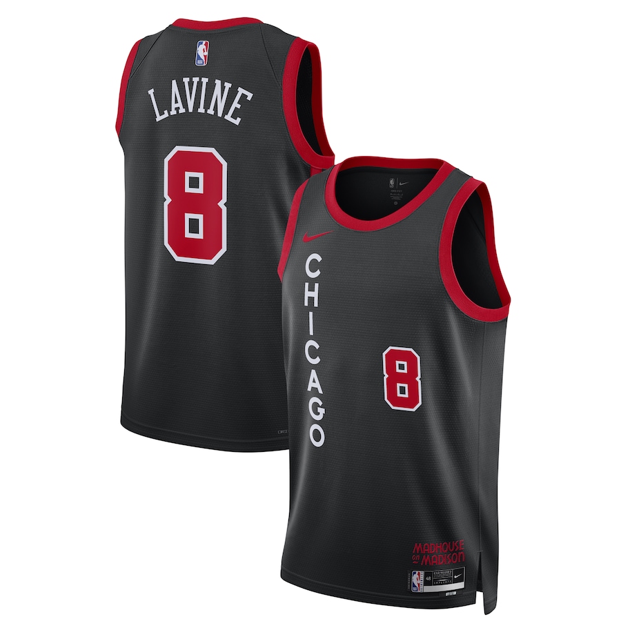 Zach LaVine - Chicago Bulls 23-24 NBA City Edition Swingman Jersey for Men Women - Nike - Black