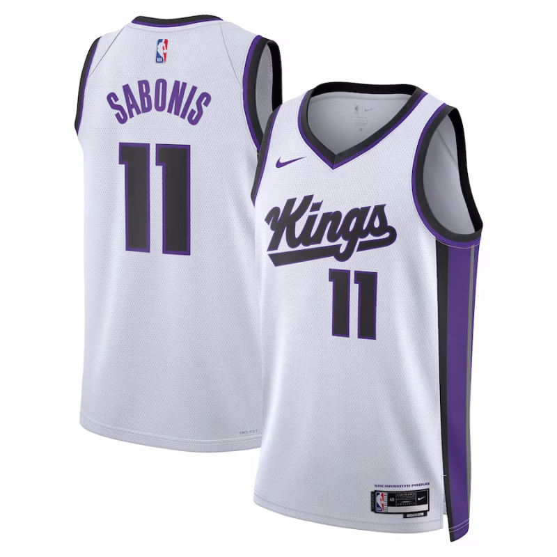Domantas Sabonis - Sacramento Kings Association Edition Swingman Basketball Jersey for Men & Women - Nike - White