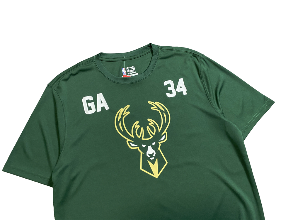 Giannis Antetokounmpo - Milwaukee Bucks Quick-Dry Basketball Player-Specific Tee Shirt #34 Edition – Hunter Green - Image 7