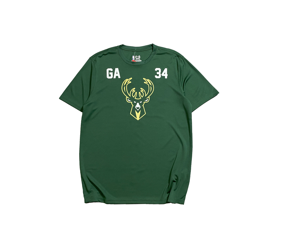 Giannis Antetokounmpo - Milwaukee Bucks Quick-Dry Basketball Player-Specific Tee Shirt #34 Edition – Hunter Green - Image 8