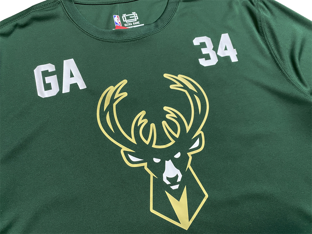 Giannis Antetokounmpo - Milwaukee Bucks Quick-Dry Basketball Player-Specific Tee Shirt #34 Edition – Hunter Green - Image 9