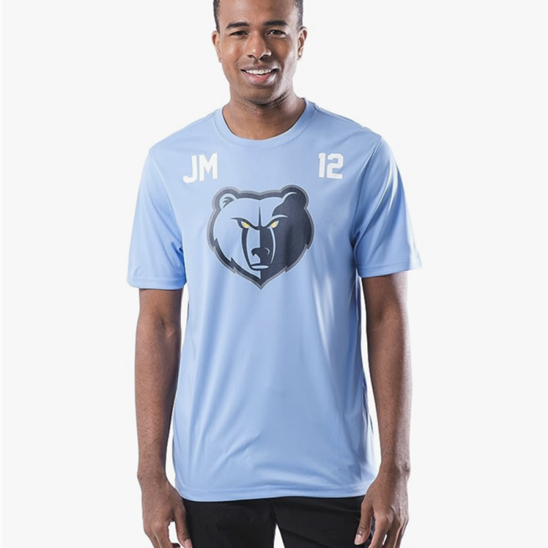 Ja Morant - Memphis Grizzlies Quick-Dry Basketball Player-Specific Tee Shirt #12 Edition - Blue