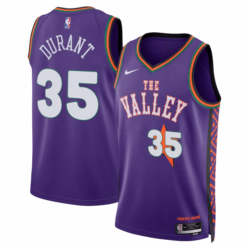 Kevin Durant - Phoenix Suns City Edition Swingman Basketball Jersey for Men & Women - Nike - Purple