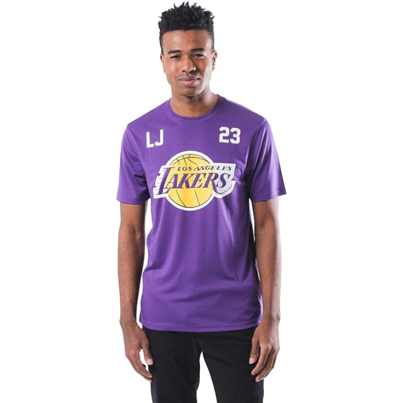 LeBron James – Los Angeles Lakers Quick-Dry Basketball Player-Specific Tee Shirt #23 Edition - Purple