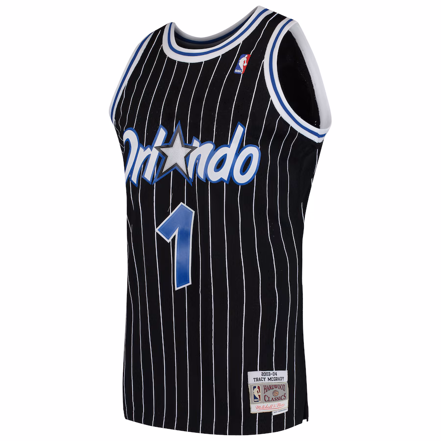 Tracy McGrady / T-Mac - Orlando Magic 2003/04 Hardwood Classics Swingman Edition Basketball Jersey for Men & Women - Nike - Black - Image 3