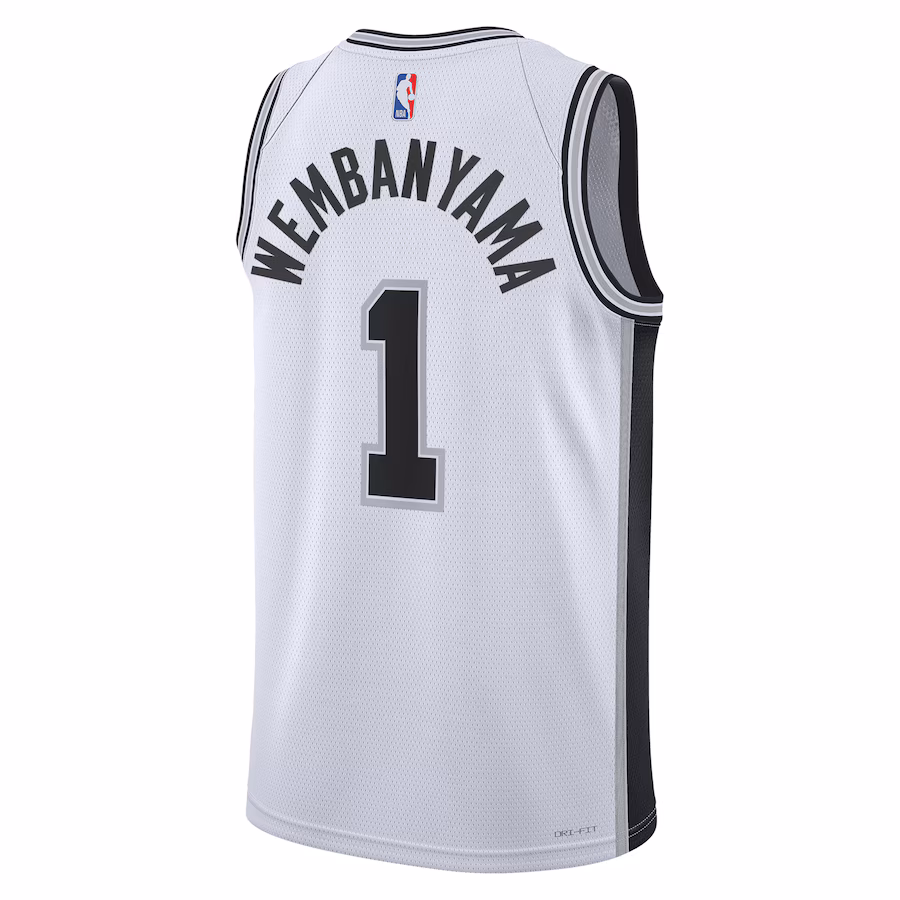 Victor Wembanyama - San Antonio Spurs Association Edition Swingman Basketball Jersey for Men & Women - Nike - White - Image 2