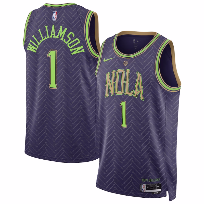 Zion Williamson - New Orleans Pelicans 2024/25 NBA City Edition Swingman Jersey for Men Women - Nike - Purple